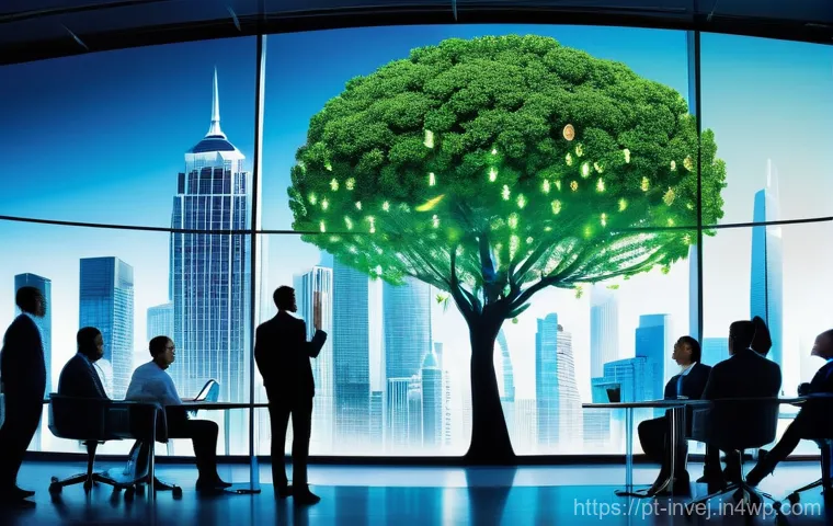 대체투자 포트폴리오에서의 카테고리별 투자 - **Prompt:** A dynamic, high-tech visualization of innovation meeting finance in the world of Private...